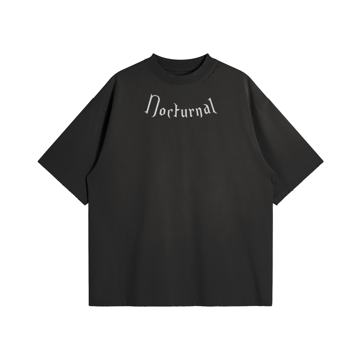 Embroidered Oversized Distressed T-shirt - 260GSM