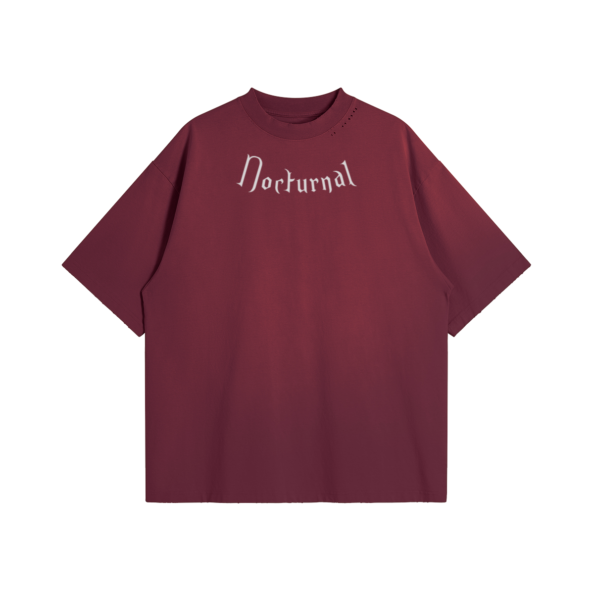 Embroidered Oversized Distressed T-shirt - 260GSM