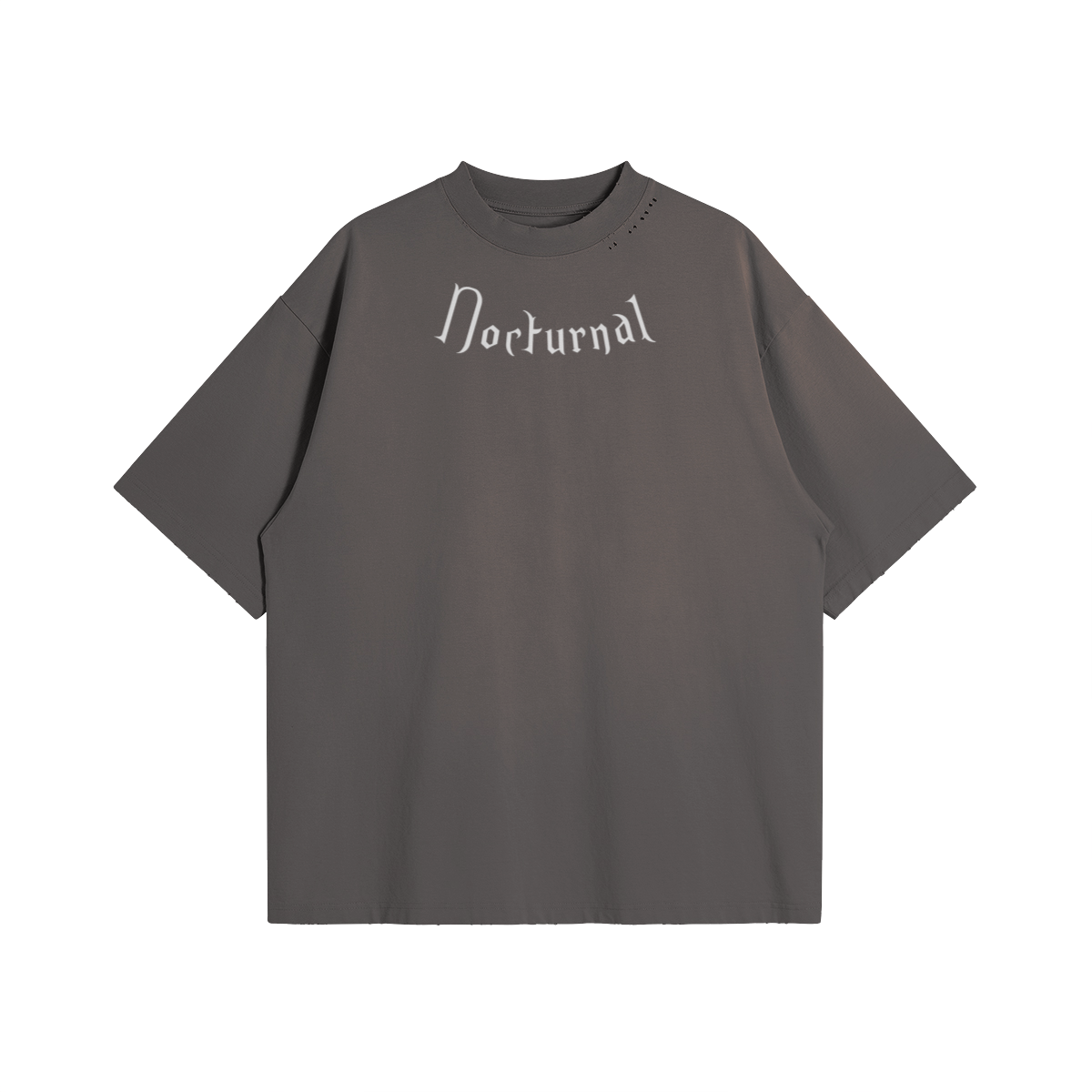 Embroidered Oversized Distressed T-shirt - 260GSM
